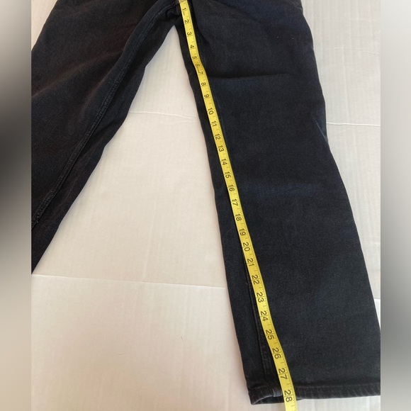 Abercrombie & Fitch The 90’s Straight Ultra High Rise Black Jeans Women’s Size 6 - Picture 5 of 6